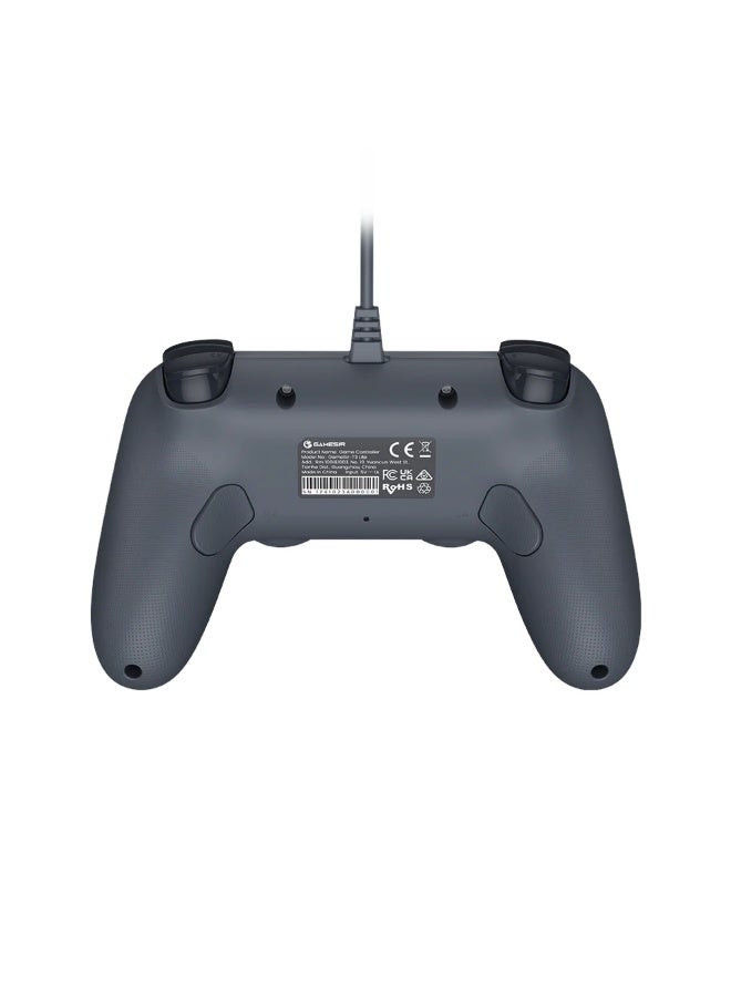 general Classic Gamepad GameSir Tegenaria Lite T3 Lite Wired Game Controller for PC/Steam/Switch/Android/iOS with Retro 90s Design, Hall Effect Sticks/Triggers, Turbo Function 1000Hz Polling Rate, Dual Rumble Motors, Mappable Back Buttons, Ultra-Low Latency, Ergonomic Design -Serene - Image 4