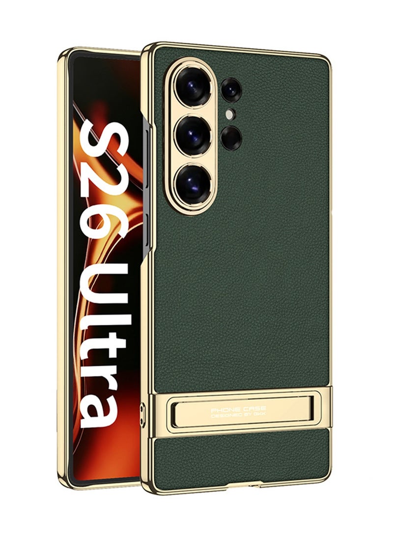 Adando for S26 Ultra Case,Galaxy S26 Ultra Case with Built-in Kickstand Shockproof Mil-Grade Drop Protection Rugged Hard Thin Lightweight Adjustable Stand Cases for S26 Ultra Phone (Green) - Image 1
