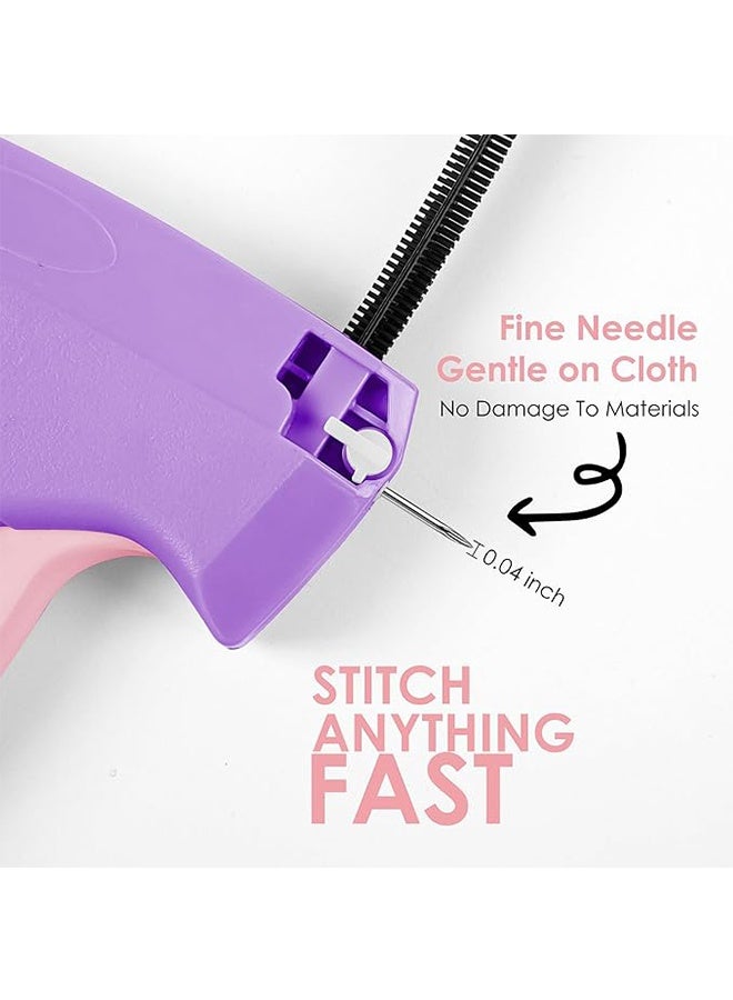 HAVEN Scopck Micro Stitchy Gun for Clothes - Handheld Mini Sewing Tagging Gun - Includes 6 Needles, 2000 Black & White Fasteners (Purple) - Image 4