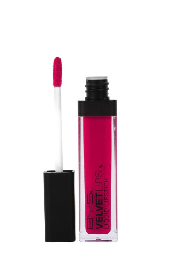 BYS Velvet Lips Liquid Lipstick Flamingo Flare Burgundy Red - Image 2
