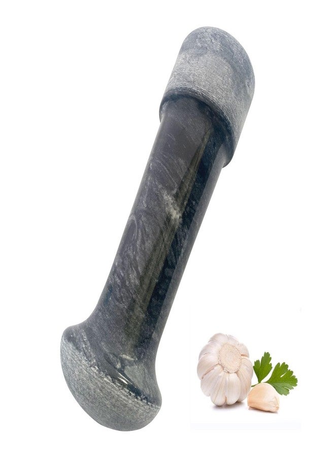 Daszui 6.3 in Granite Replacement Pestle (Only Pestle [Mortar is not Included]) Black Polishing Pestle - Image 1