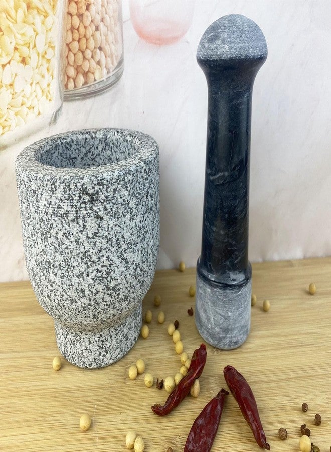 Daszui 6.3 in Granite Replacement Pestle (Only Pestle [Mortar is not Included]) Black Polishing Pestle - Image 5