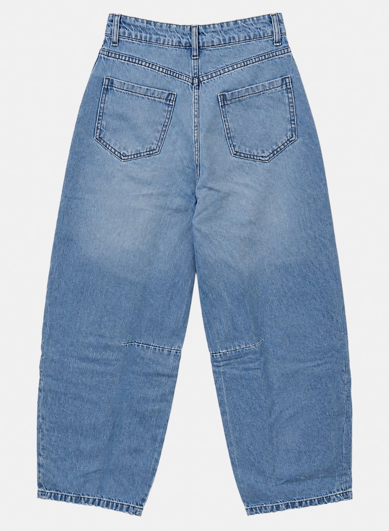 Carina Barrel-Leg Denim Pants - Image 3