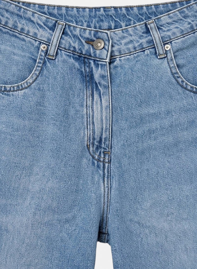 Carina Barrel-Leg Denim Pants - Image 4