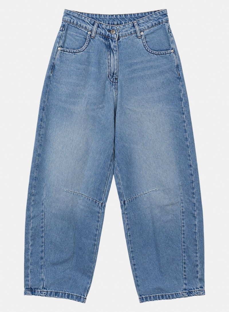 Carina Barrel-Leg Denim Pants - Image 2