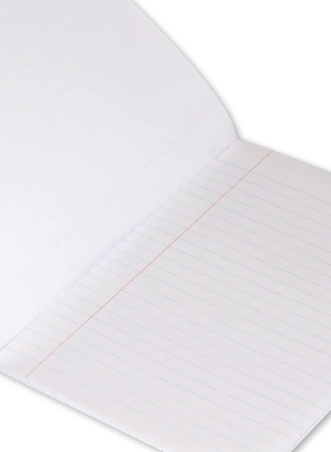 FIS دفتر تمارين 100 صفحة سطر واحد وجه واحد سادة بهامش عبوة من 12 قطعة FSEBPSL100N - Image 2