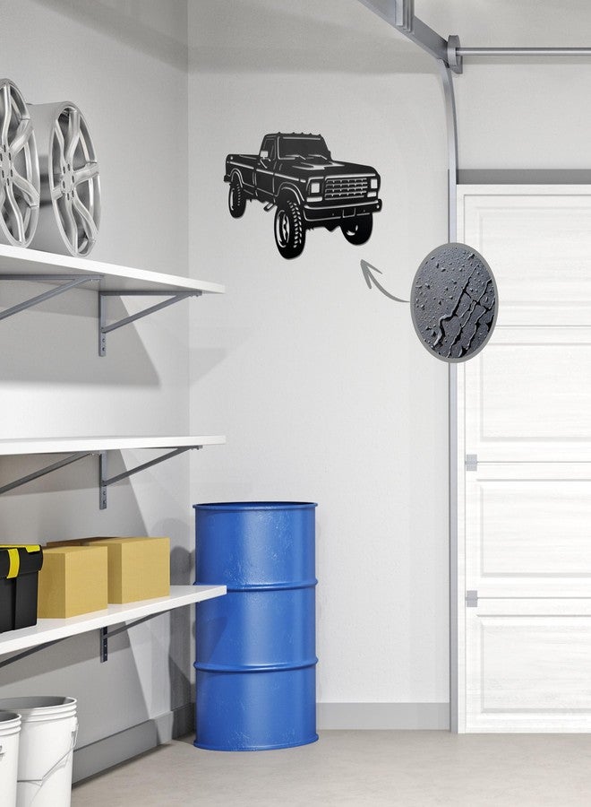 Ecqizer Vintage Metal Garage Signs Truck Sign Cutout Decor for Men Cave, Vintage Truck and Old Truck Decor Theme, Car Enthusiasts Gifts, 12.6 * 7.5 inch - Image 4