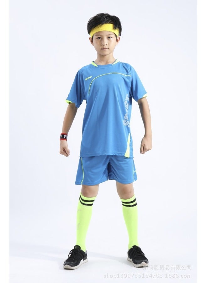 Light Blue Short Sleeve Football Jersey - Image 1