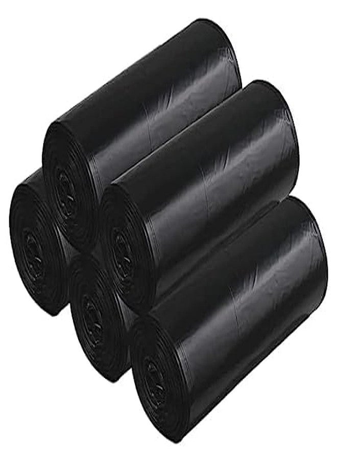Agroha Black Garbage Bags Medium | 30 Pcs x 1 Rolls | Dustbin Bags/Trash Bags/Dustbin Covers for Wet and Dry Waste (Pack Of 3, 19X21) - Image 1