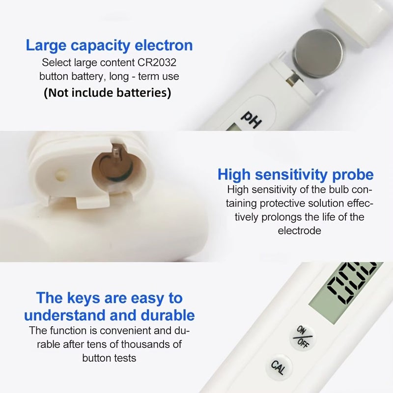PH Meter for Water Quality Tester Aquarium Hydroponics Pool Drinking 1pc - Image 3
