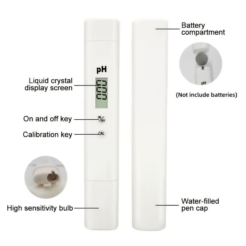 PH Meter for Water Quality Tester Aquarium Hydroponics Pool Drinking 1pc - Image 4