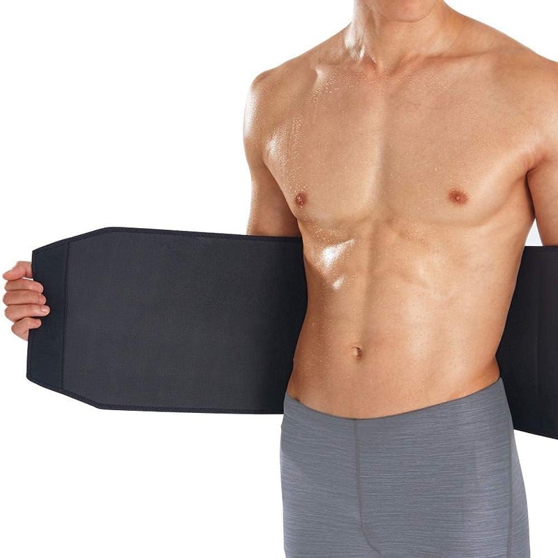 Bracoo Waist Trimmer Sweat Band for Women & Men, Sauna Belt for Lower Belly Fat, Adjustable Stomach Wrap for Workout, SE22 - Image 4