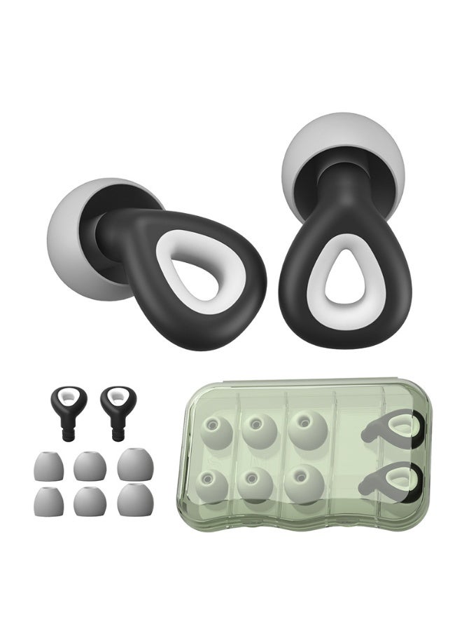 Healife Water Drop Noise Reduction Ear Plugs – Three-Layer Sonic Filter Acoustic Wave Shielding, Soft Silicone Ear Tips in Multiple Sizes (S/M/L), Comfortable and Secure Fit for Daily Use, Sleeping, Working, Traveling and Swimming - Image 1