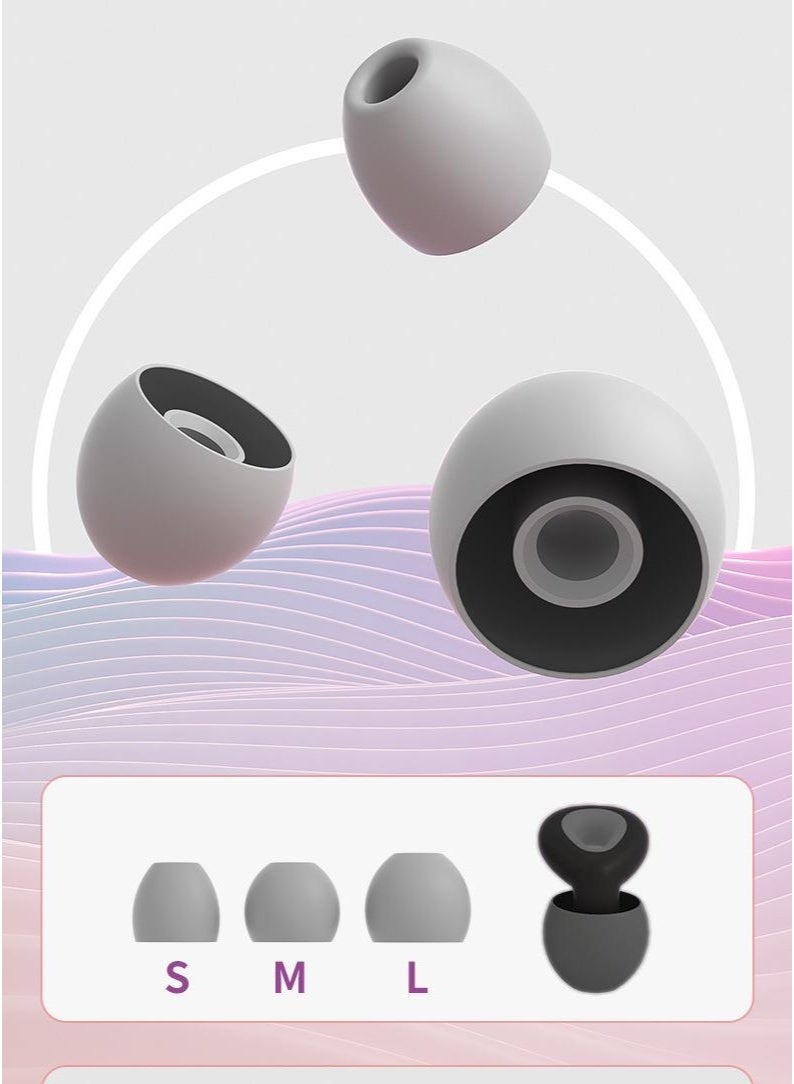 Healife Water Drop Noise Reduction Ear Plugs – Three-Layer Sonic Filter Acoustic Wave Shielding, Soft Silicone Ear Tips in Multiple Sizes (S/M/L), Comfortable and Secure Fit for Daily Use, Sleeping, Working, Traveling and Swimming - Image 2