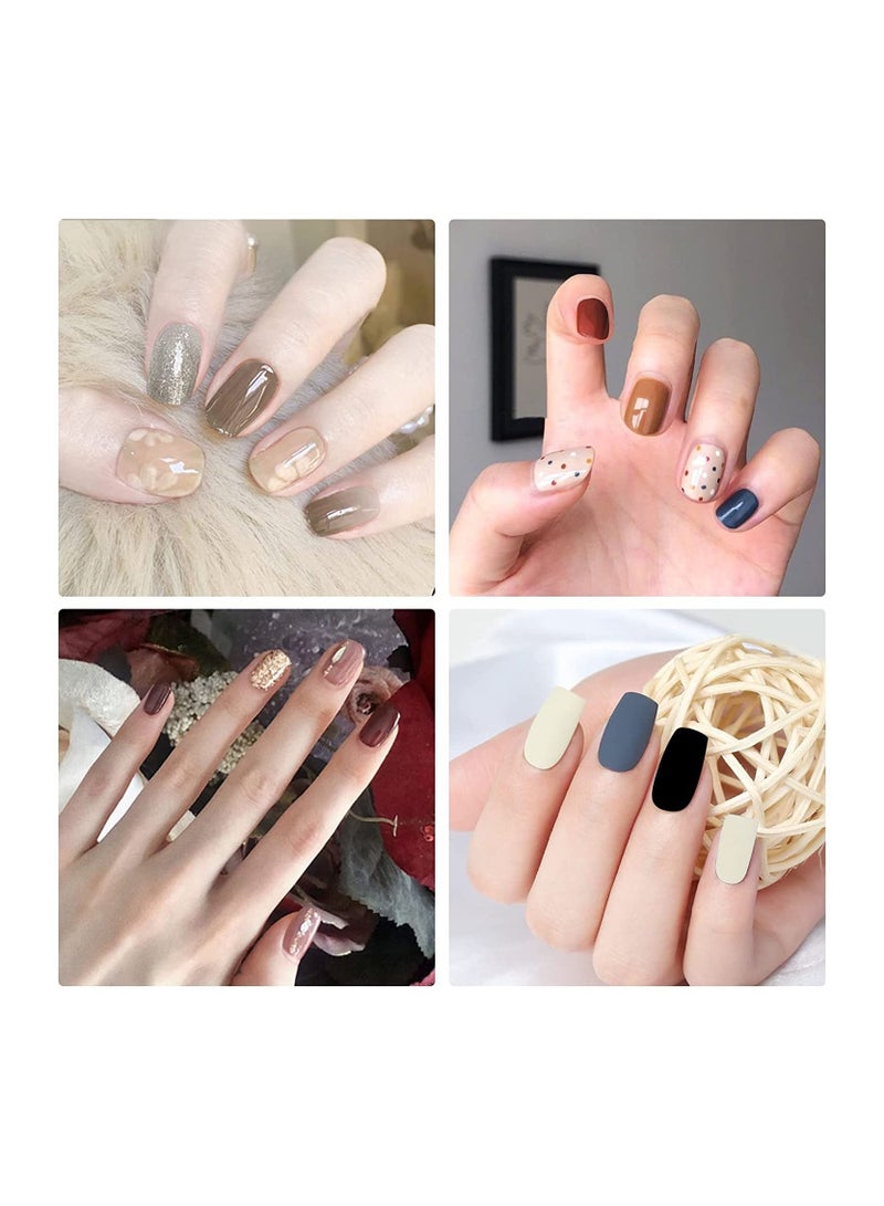 Gel Nail Polish, Nail glue,6-Piece UV and LED Gel Nail Polish Set Multicolour Long Lasting Nail Gel Polish DIY nail art at home
