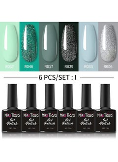 MissTiara Gel Nail Polish, Nail glue,6-Piece UV and LED Gel Nail Polish Set Multicolour Long Lasting Nail Gel Polish DIY nail art at home  - Image 2