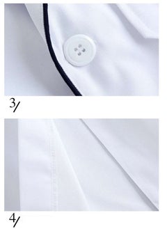 Gasin Laboratory White Coat Long Sleeve Doctor Workwear Stretch Nurse Coat  - Image 3