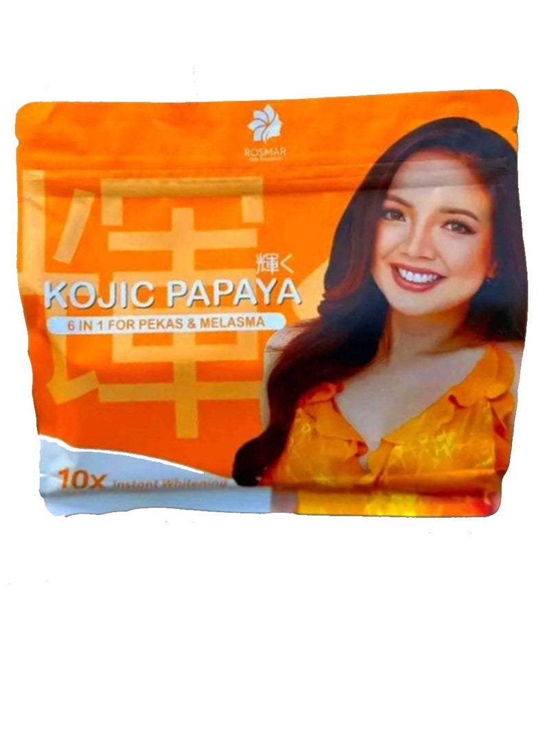 ROSMAR Kojic Papaya 6-In-1 Pekas & Melasma Remover Set Orange Pouch