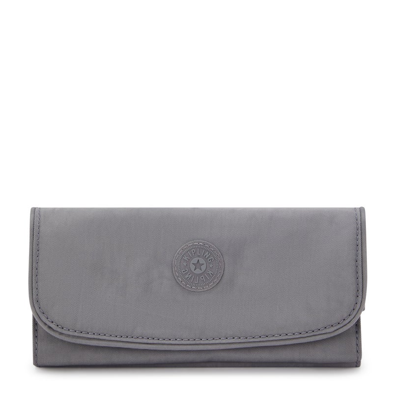 kipling Money Land Inviting Grey Large Wallet - Image 1