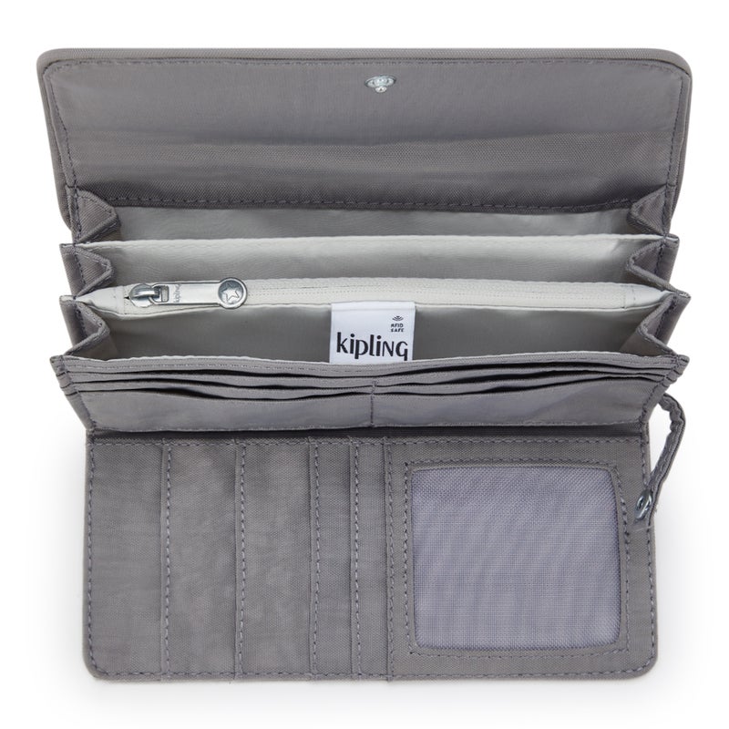 kipling Money Land Inviting Grey Large Wallet - Image 3