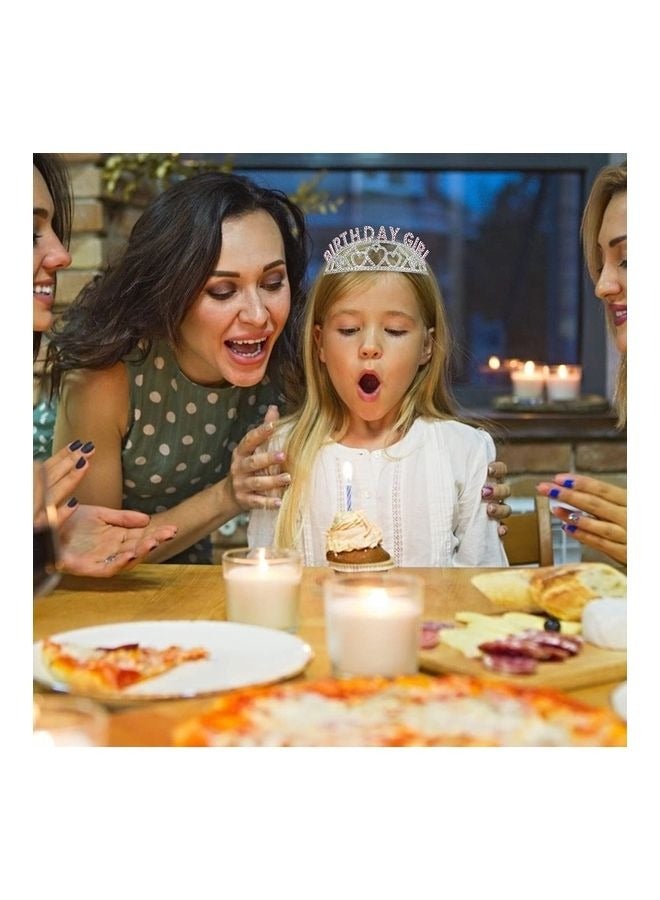 Birthday Girl Sash And Rhinestone Tiara Kit, Birthday Decorations for Girl Birthday Tiara - Image 5