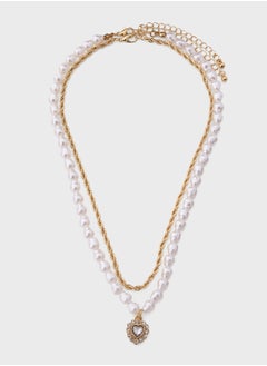 Ella Limited Edition Layered Pearl Pendant Necklace  - Image 1