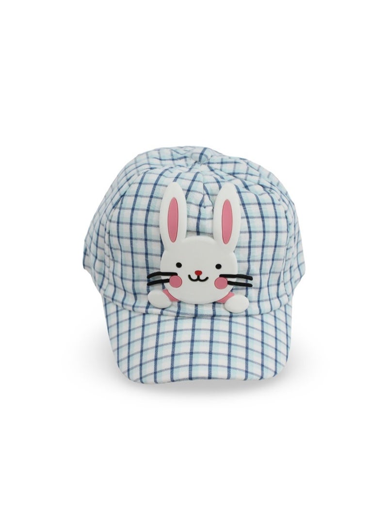 Fancy Girls Cotton Cap – Rabbit Design - Image 1