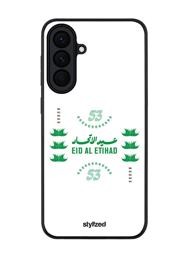 Stylizedd For Samsung Galaxy A57 Case,Slim fit Camera Protection, Shockproof Thin Phone cover  - Eid Al Etihad 53 National Day White - Image 1