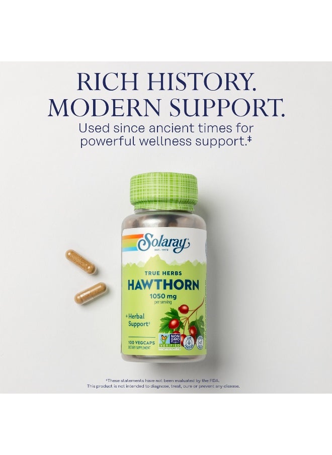 Solaray Hawthorn Berry 1050Mg Cardiovascular And Heart Health Support 100 Vcaps  - Image 3