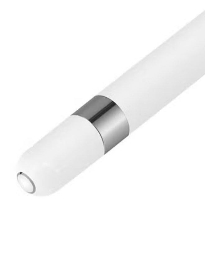 AROAQ Magnetic iPen Cap Stylus Pen Charging Protective Cap for Apple Pencil 1st Generation White - Image 4