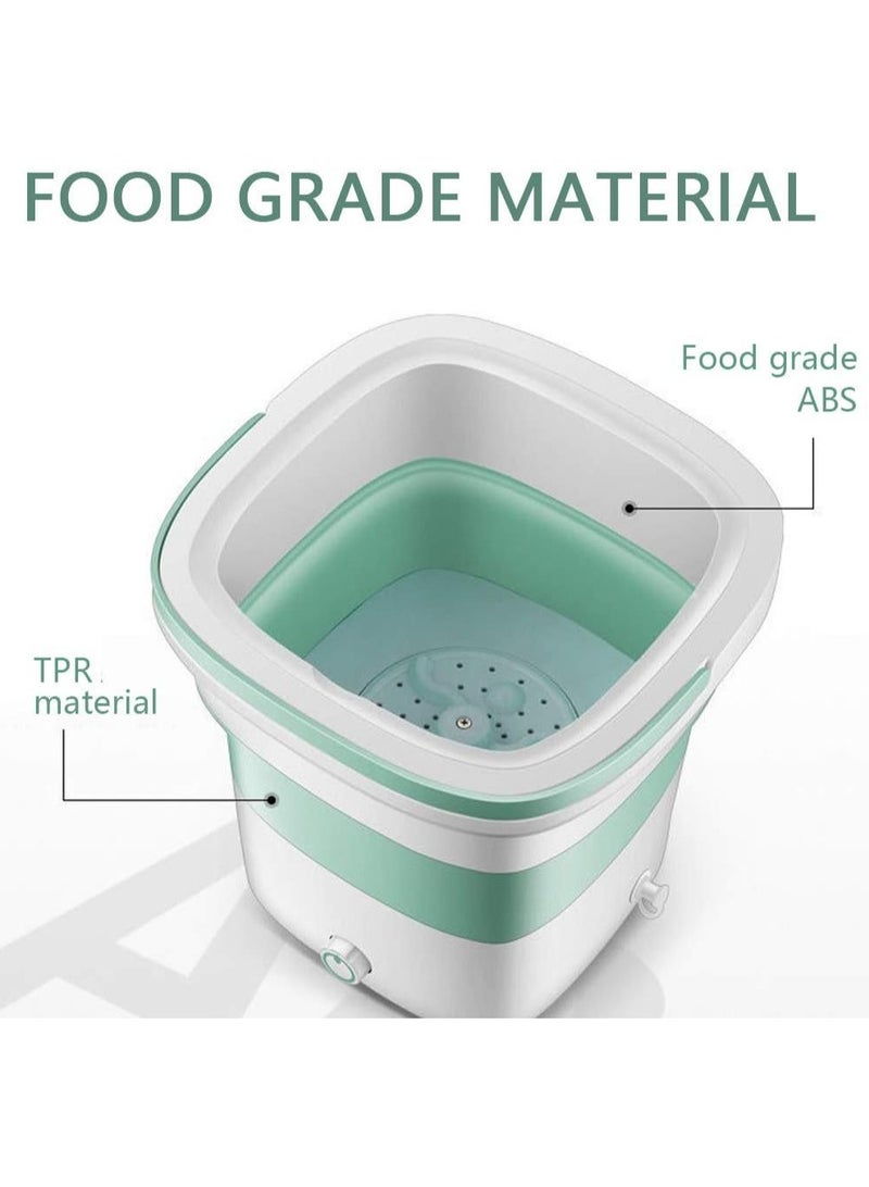 Mini Foldable Washing Machine, Portable Washing Machine - Ultrasonic Cleaning Machine, Small Automatic Portable Folding Washing Machine (Multicolour)  - Image 4
