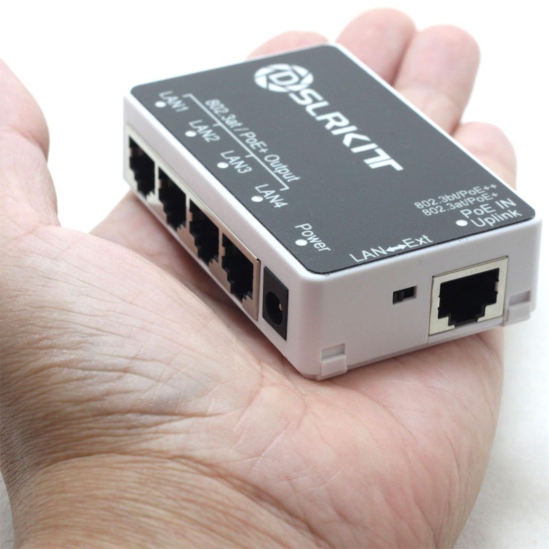 DSLRKIT PoE++ 90watt 5 Port Gigabit PoE Passthrough Switch Extender Repeater 802.3bt in 802.3AT Out - Image 5