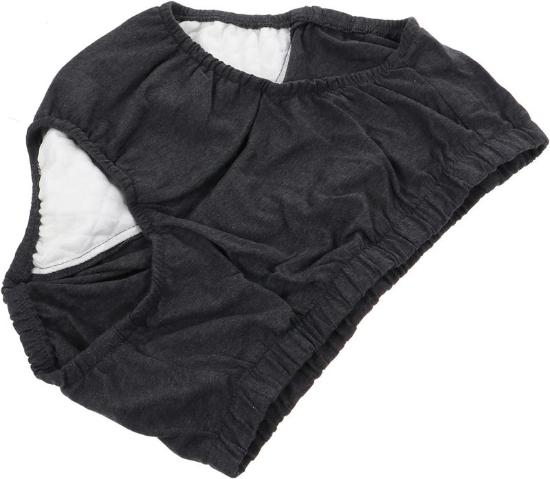 comfrt Waterproof Incontinence Underpants Incontinence Briefs Ultra Adult Diapers Pull- on Plastic Pants for Elderly Adult Men Women Dark Grey M - Image 3
