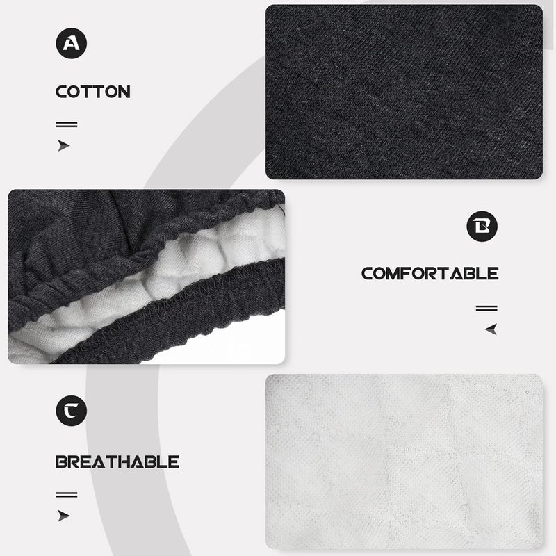 comfrt Waterproof Incontinence Underpants Incontinence Briefs Ultra Adult Diapers Pull- on Plastic Pants for Elderly Adult Men Women Dark Grey M - Image 5