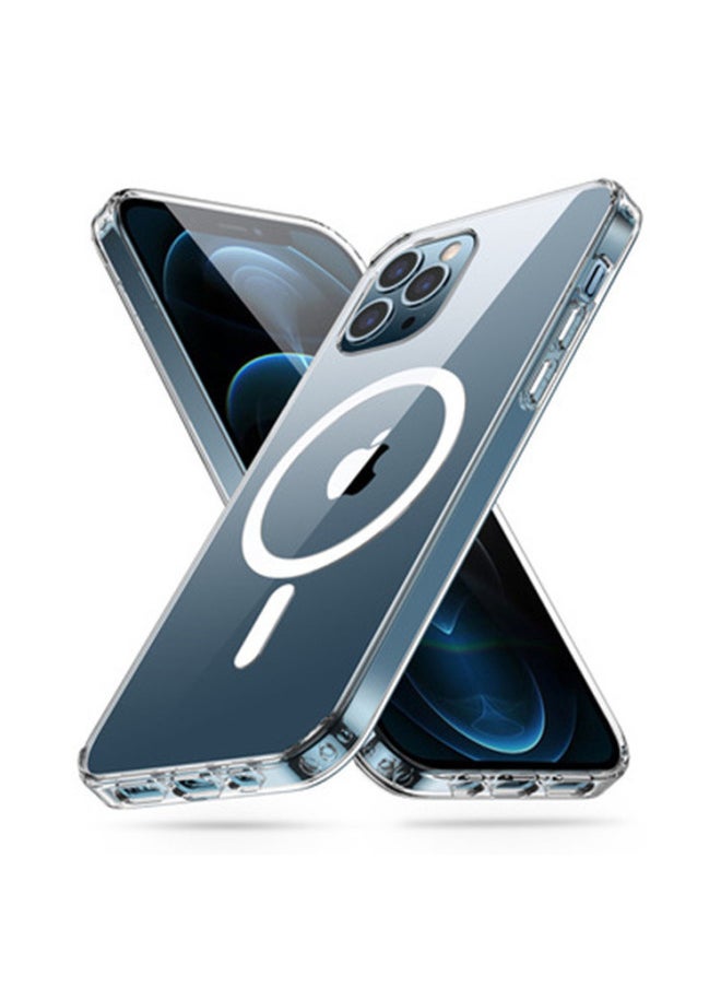 Generic - IPhone16promax Transparent Magnetic Mobile Phone Case For Magsafe Apple 15pro Wireless Charger Protective Case-Color:Transparent Magnetic Shell-bag-Applicable Model:iPhone XSMAX - Image 1