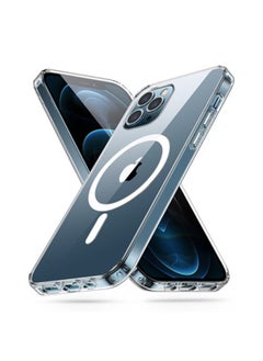 IPhone16promax Transparent Magnetic Mobile Phone Case For Magsafe Apple 15pro Wireless Charger Protective Case-Color:Transparent Magnetic Shell-bag-Applicable Model:iPhone XSMAX