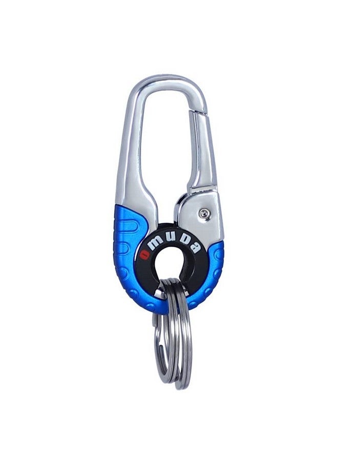Omuda Premium and Stylish Hook Locking Metal Key Chain for Men & Women & for Gift (M-3755 Blue) - Image 1