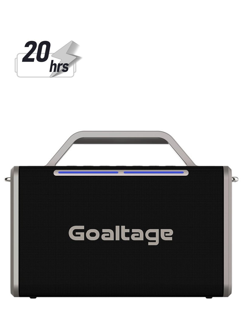 Goaltage - SP09 KaraokeBeat Portable Speaker including Two Wireless Microphones with Water Proof and Magic Sound Functionality - Image 1