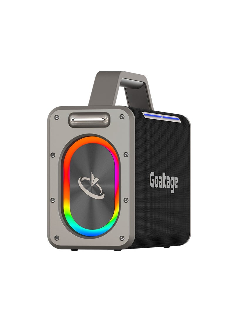 Goaltage - SP09 KaraokeBeat Portable Speaker including Two Wireless Microphones with Water Proof and Magic Sound Functionality - Image 1