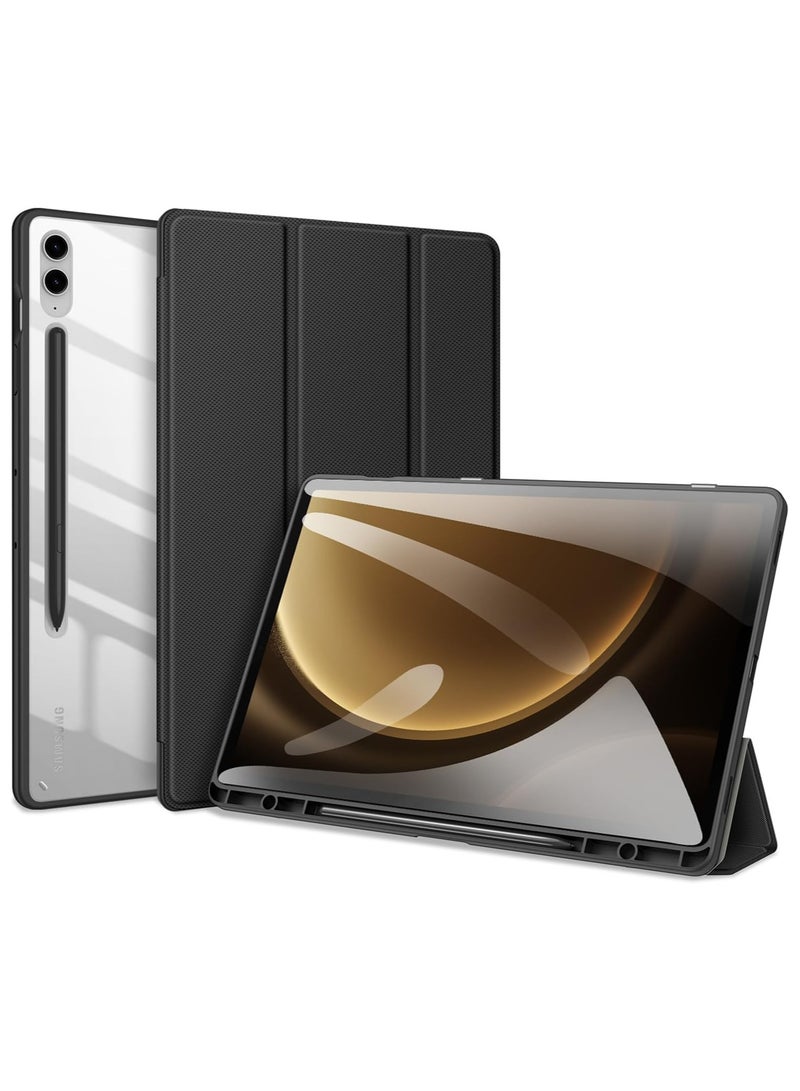 Samsung Galaxy Tab S9/S9 Plus/S9 FE/S9 Ultra/S9 FE Plus Tablet Protection Case High-end Smart Acrylic Triple Fold, TPU+ Imitation Leather Material, Shockproof - Image 1