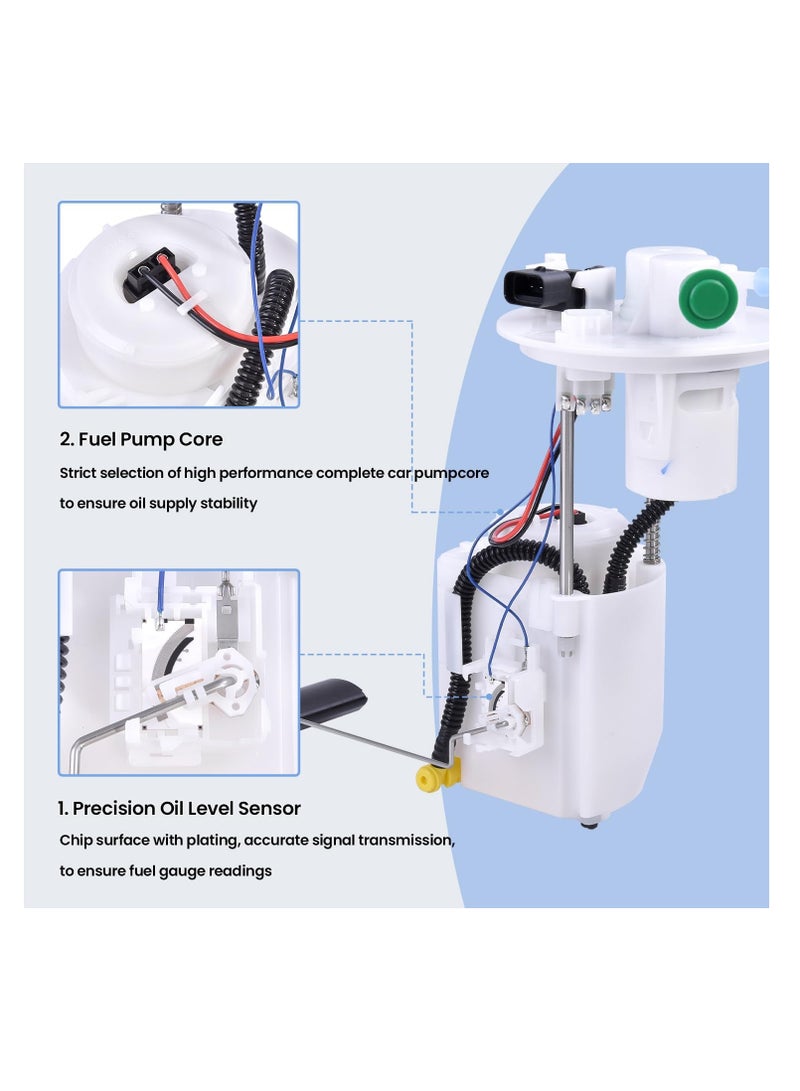 Generic 31110-B2500 Fuel Pump Module Assembly with Pressure Sensor Fuel Pump Fits for Kia Soul 2014-2015 L4 1.6L 2.0  - Image 4