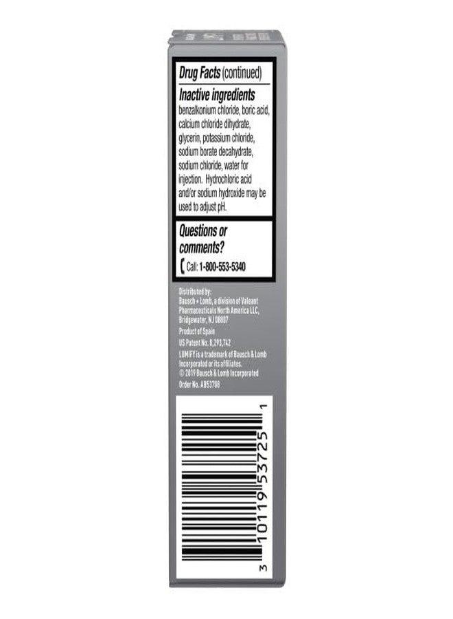 Bausch + Lomb Lumify Redness Reliever Eye Drops 0.25 fl oz and Lumify Brightening Cream 0.5 fl oz, Hypoallergenic Eye Care Bundle - Image 3