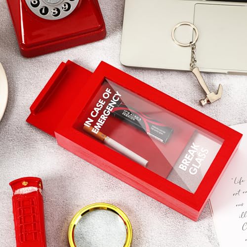 JULEASEL Funny Gift Emergency Box w/Hammer, Break in Case of Emergency Box, Personalized Prank Gag Gift for Birthday Holiday, Funny Desk Decor, White Elephant Gift for Friend Coworker Family - Image 4