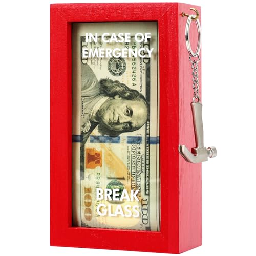 JULEASEL Funny Gift Emergency Box w/Hammer, Break in Case of Emergency Box, Personalized Prank Gag Gift for Birthday Holiday, Funny Desk Decor, White Elephant Gift for Friend Coworker Family - Image 2