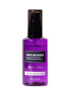 KUNDAL Macadamia Damage Care Solution Premium Hair Essential Oil Ultra Serum Pink Grapefruit 