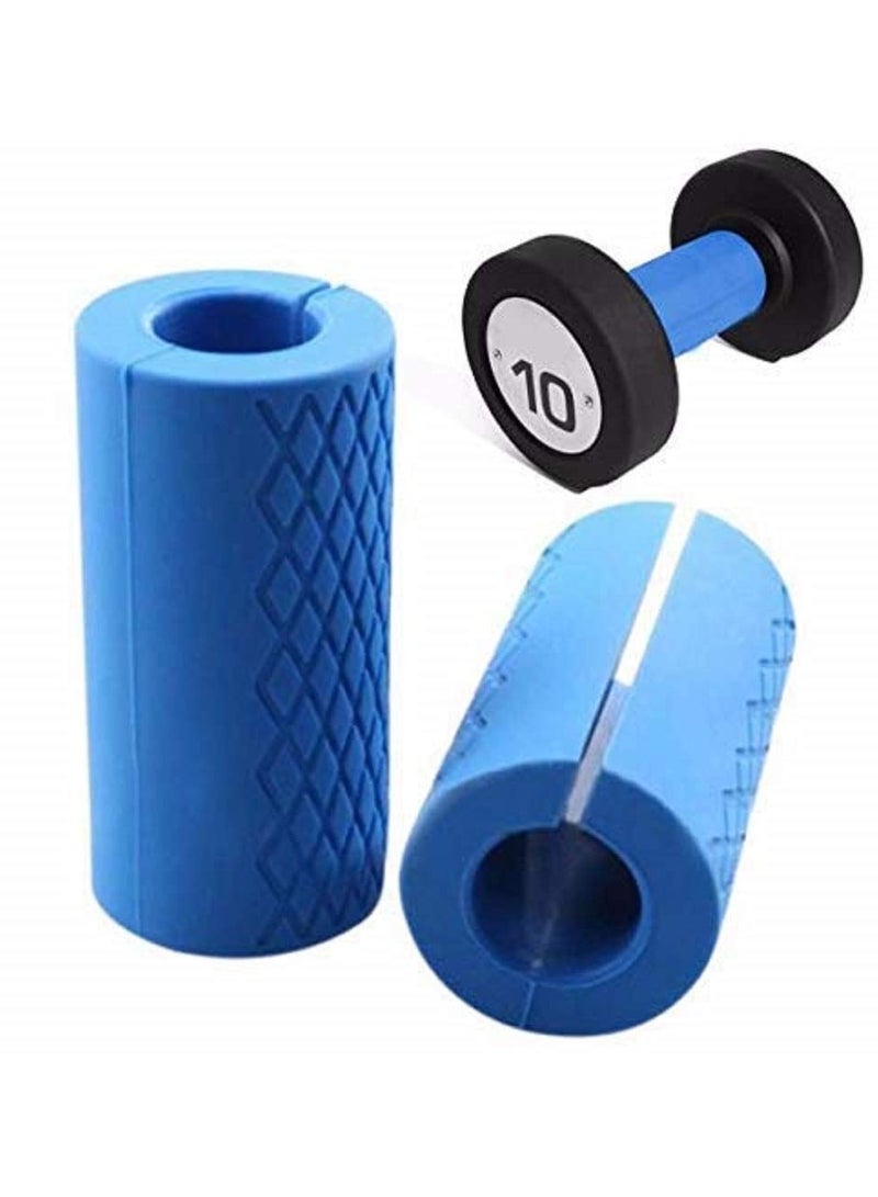 2 Piece Thick Bar Grips for Barbell Bar Grips for Hand Dumbbell and Training Weight Lifting/Fat Grips - Image 1