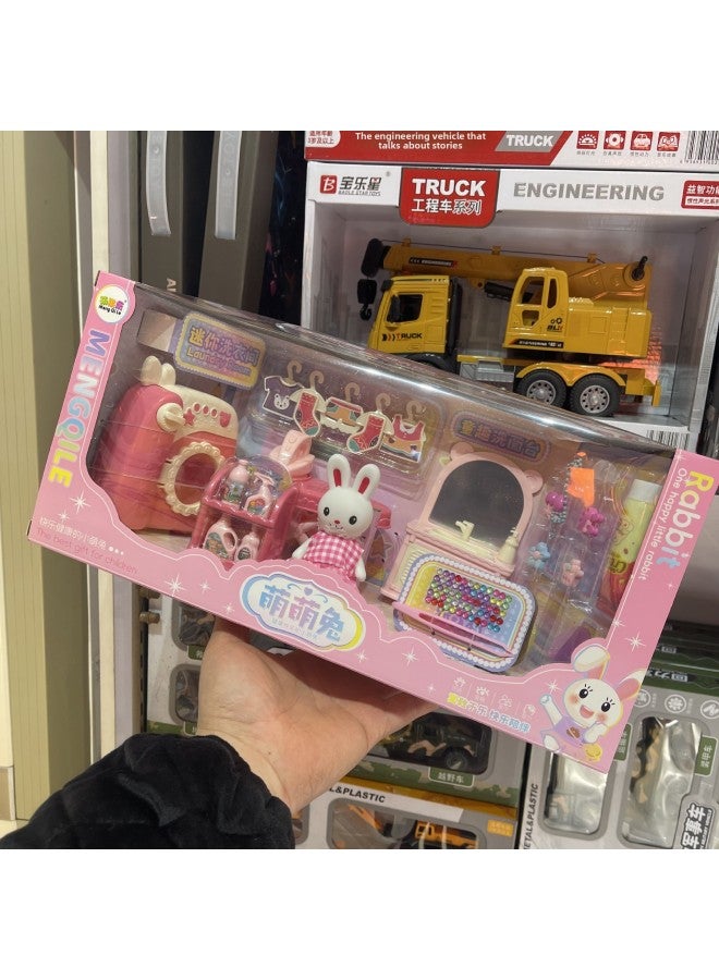 متجر صغير، ألعاب منزلية، سوبر ماركت، ملعب للأطفال، مشروبات، طعام، ماكينة تسجيل النقود، ألعاب منزلية للأطفال - اللون: 925 متجر Moe Rabbit - Image 3