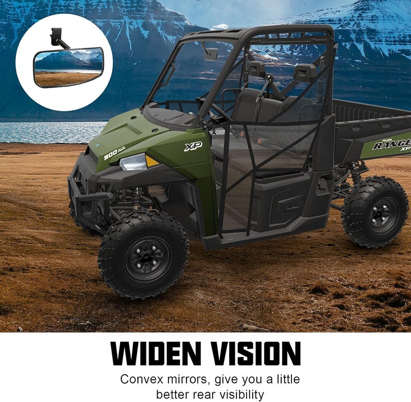 SUNPIE Rearview Mirror for Polaris Ranger XP, Crew, and Pro XD (2013-2024) - Image 3