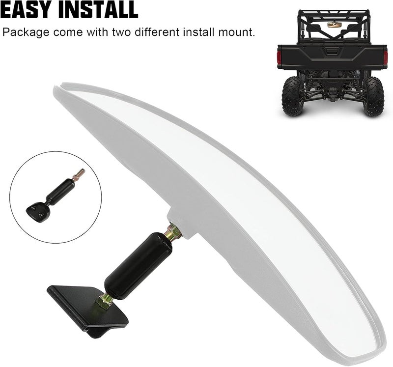 SUNPIE Rearview Mirror for Polaris Ranger XP, Crew, and Pro XD (2013-2024) - Image 5