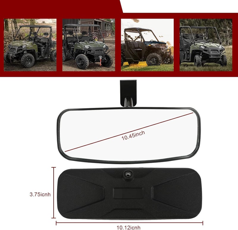 SUNPIE Rearview Mirror for Polaris Ranger XP, Crew, and Pro XD (2013-2024) - Image 4